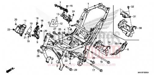 CARROSSERIE DE CHASSIS ADV750J de 2018